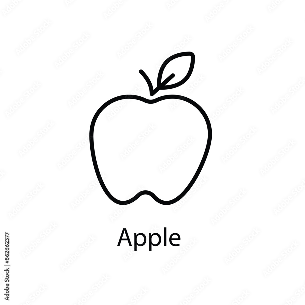 Apple vector icon