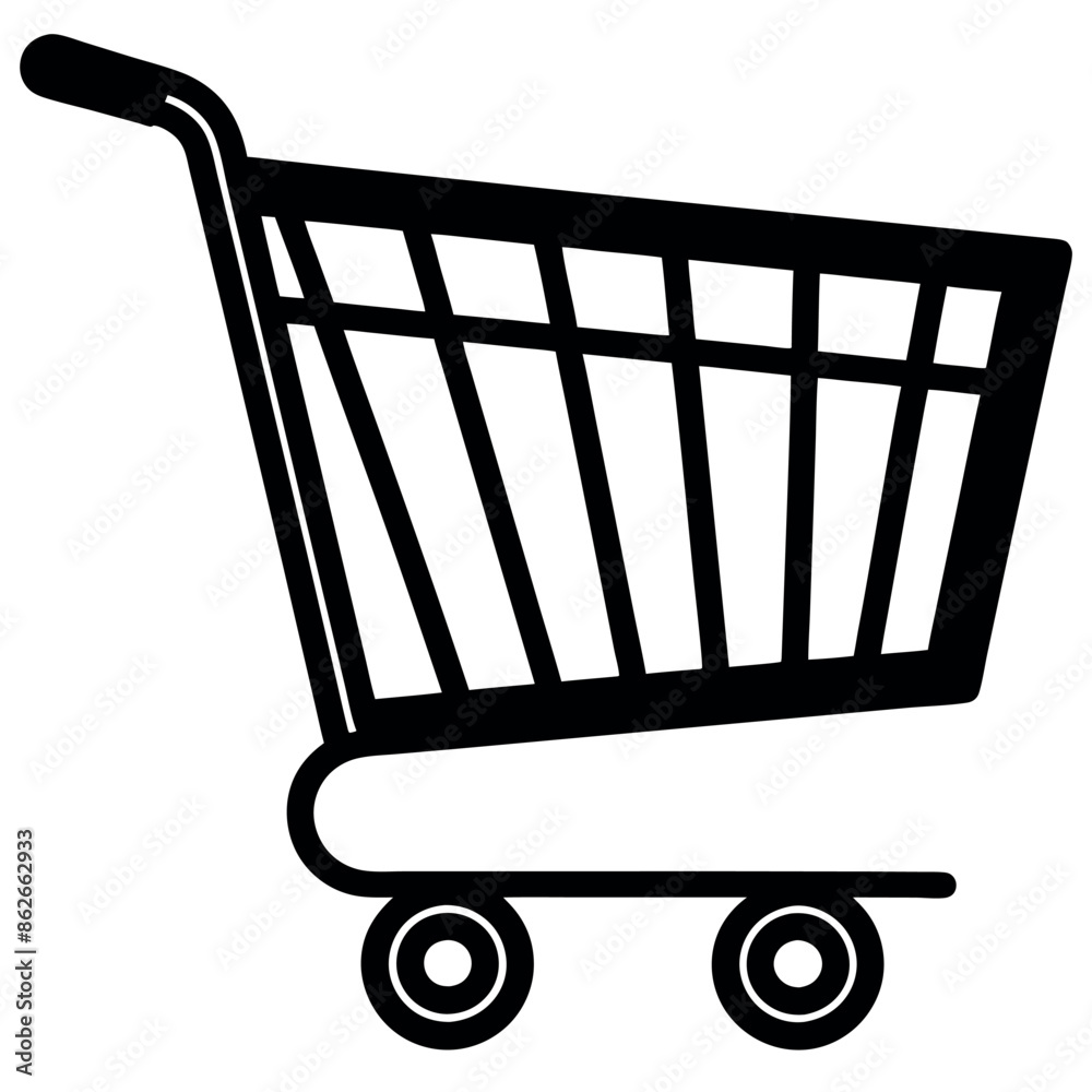 Vector artwork of a hand-drawn shopping cart
Vector artwork of a hand-drawn shopping cart