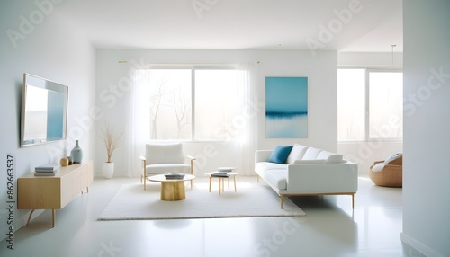 Photo interior modern design room 3d illustration