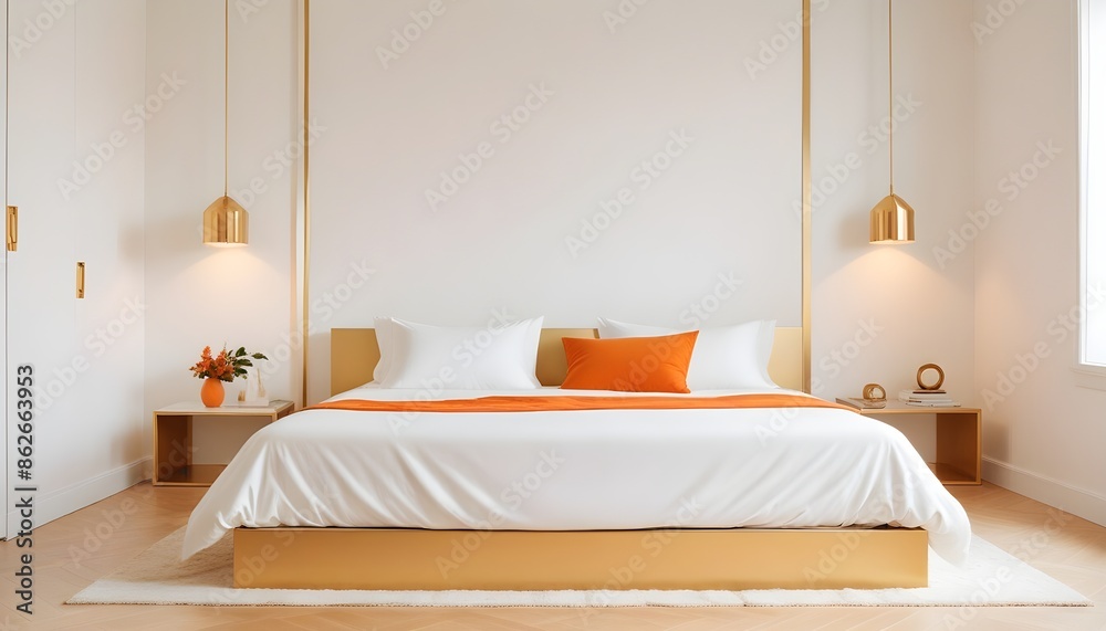 Photo interior modern design room 3d illustration Photo interior modern design room 3d illustration