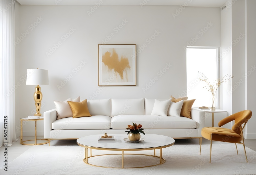 Photo interior modern design room 3d illustration Photo interior modern design room 3d illustration