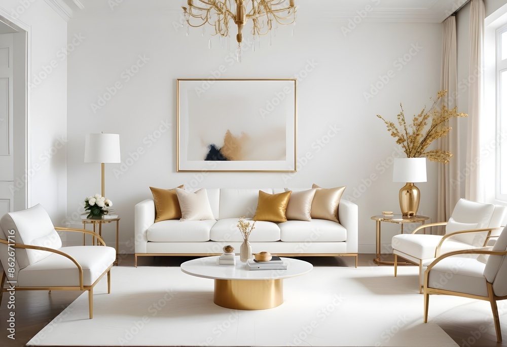 Photo interior modern design room 3d illustration Photo interior modern design room 3d illustration