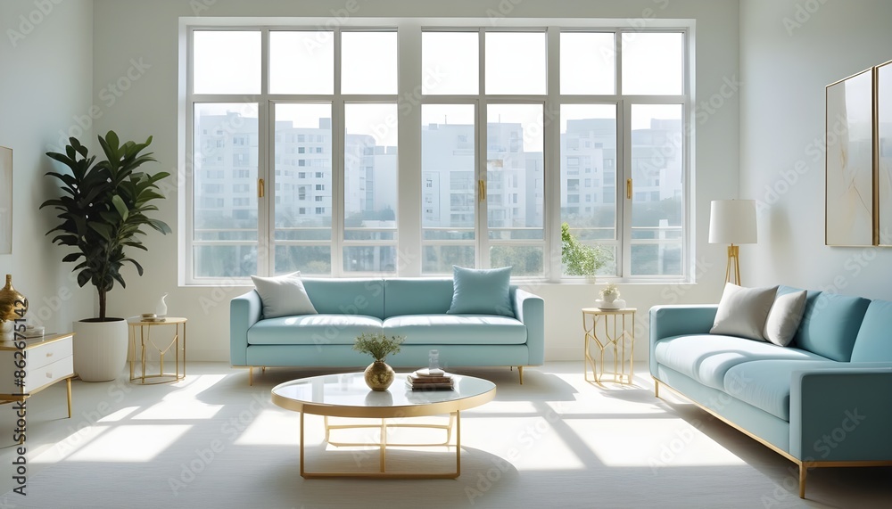 Photo interior modern design room 3d illustration Photo interior modern design room 3d illustration