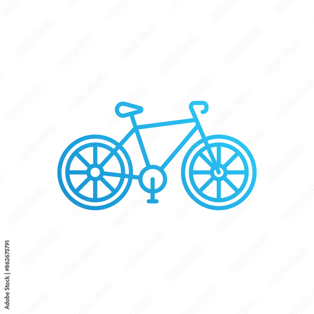 Fototapeta premium Bicycle vector icon
