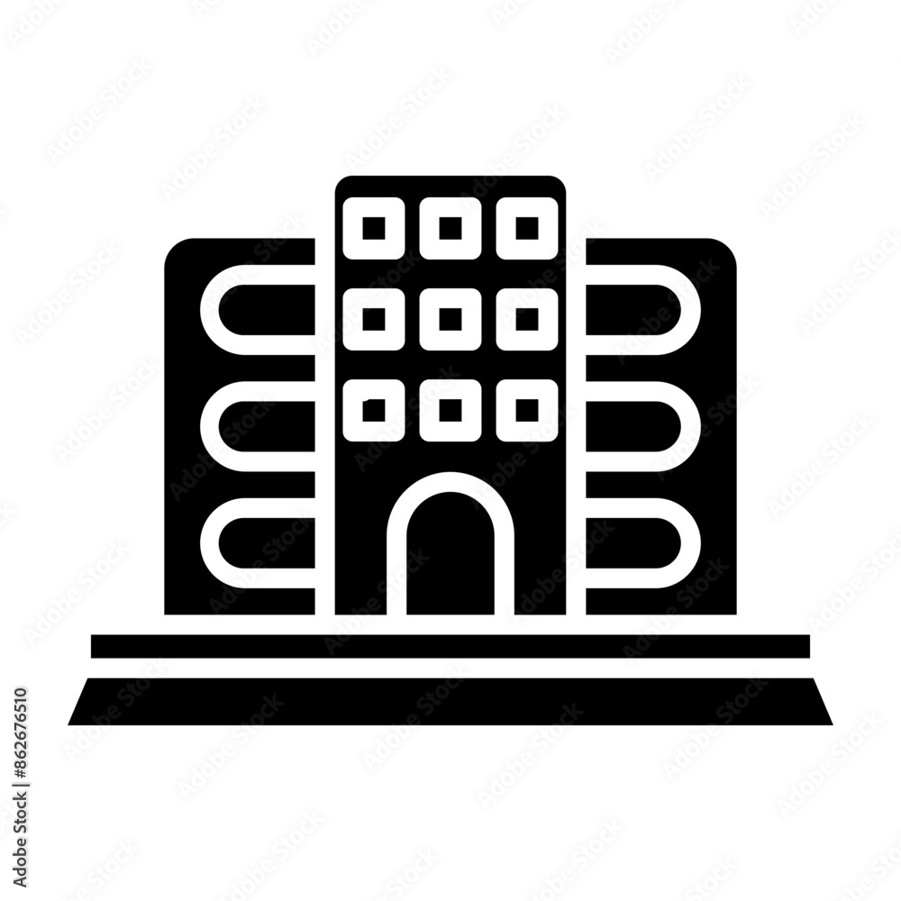 Office Building glyph icon Office Building glyph icon