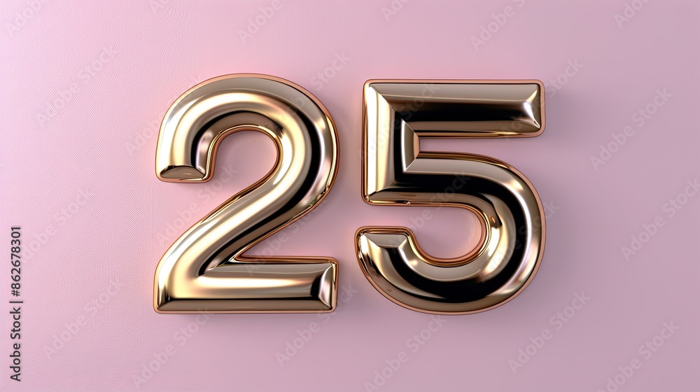 Golden Twenty-Five on Pink Golden Twenty-Five on Pink