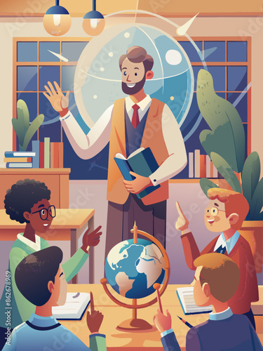 Engaging Science Class with Playful Teacher and Curious Students