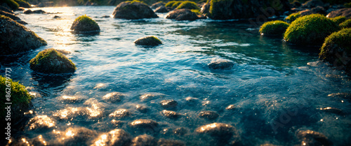 Misty Water Surface Texture: Ethereal Calm