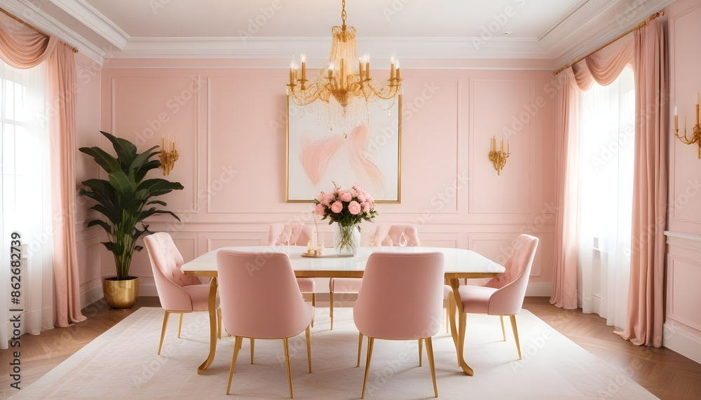 Fototapeta premium Photo interior modern design room 3d illustration