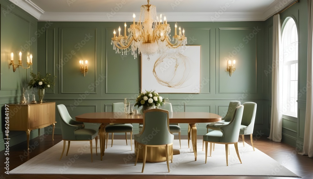 Fototapeta premium Photo interior modern design room 3d illustration