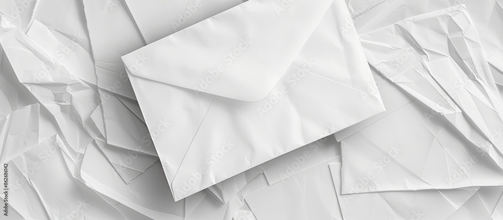 Fototapeta premium White envelope with copy space image.