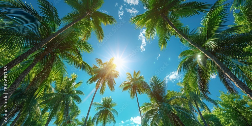 Palm Trees Reaching for the Sun Palm Trees Reaching for the Sun