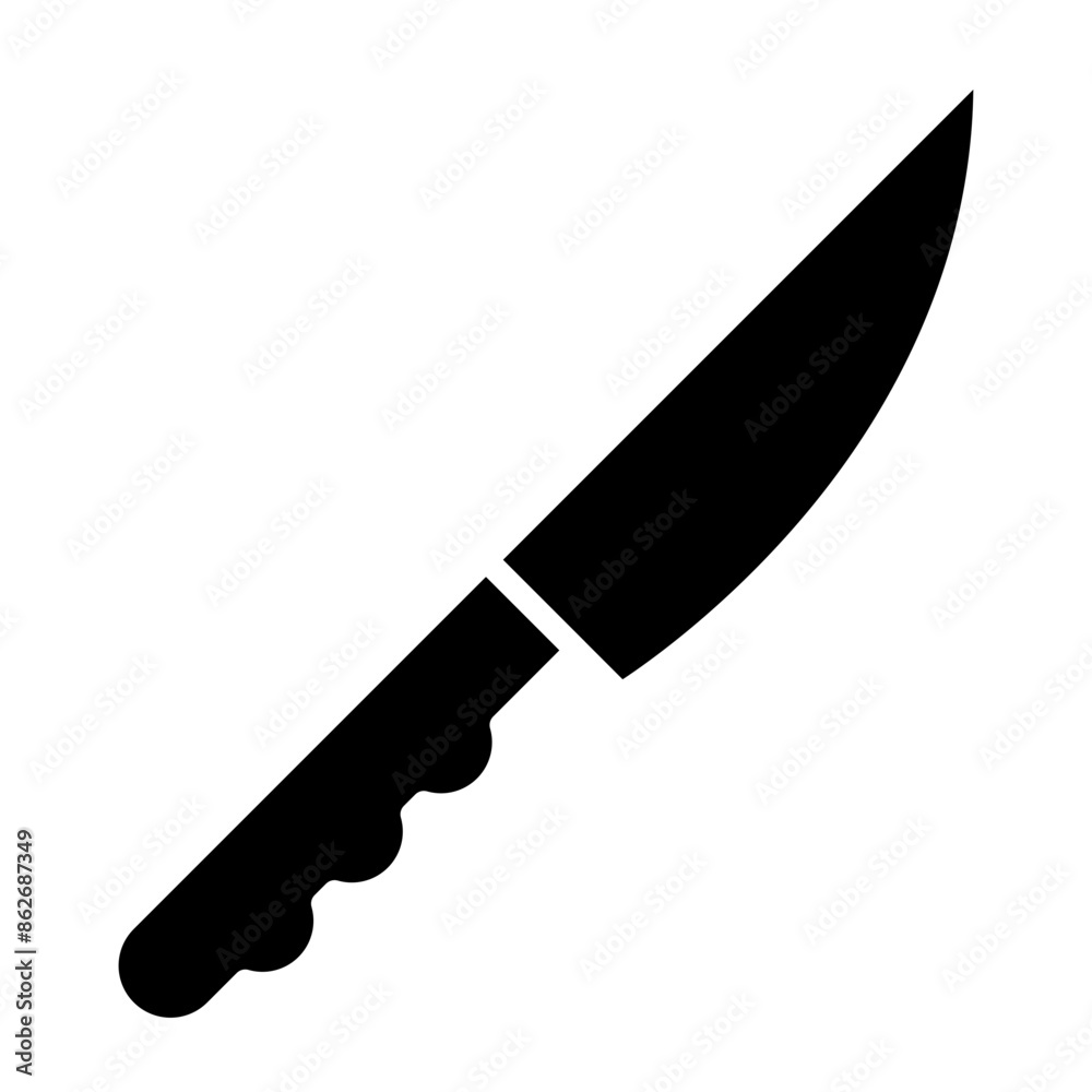 Knife glyph icon Knife glyph icon