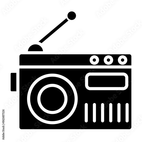 Radio glyph icon