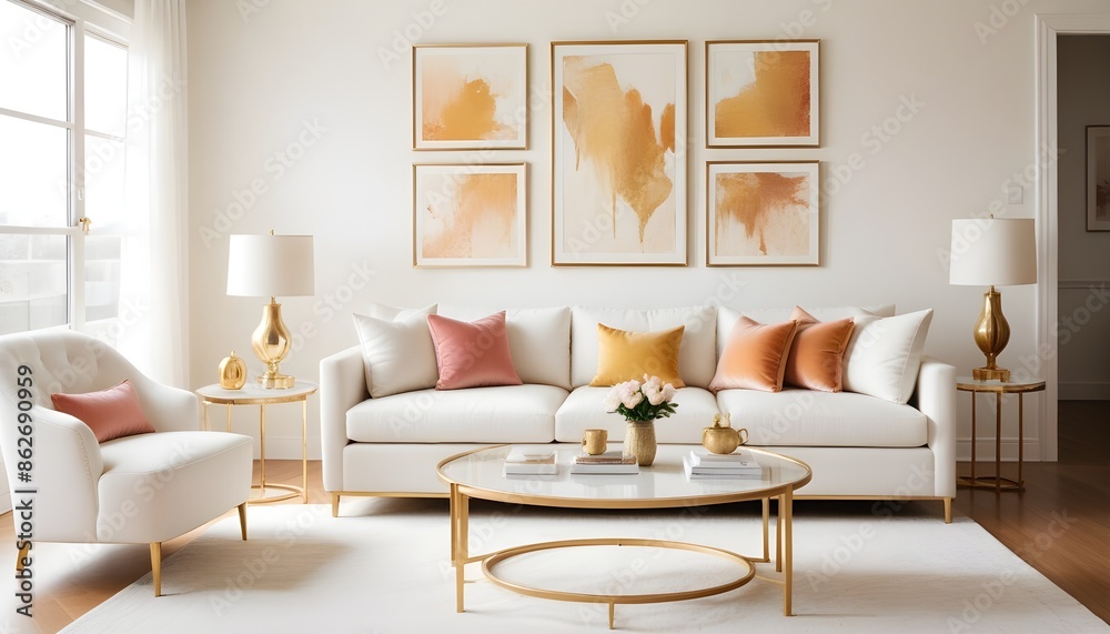Photo interior modern design room 3d illustration Photo interior modern design room 3d illustration