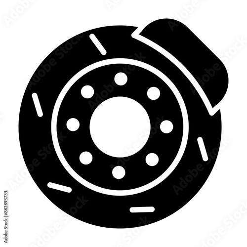 Brake Disc glyph icon