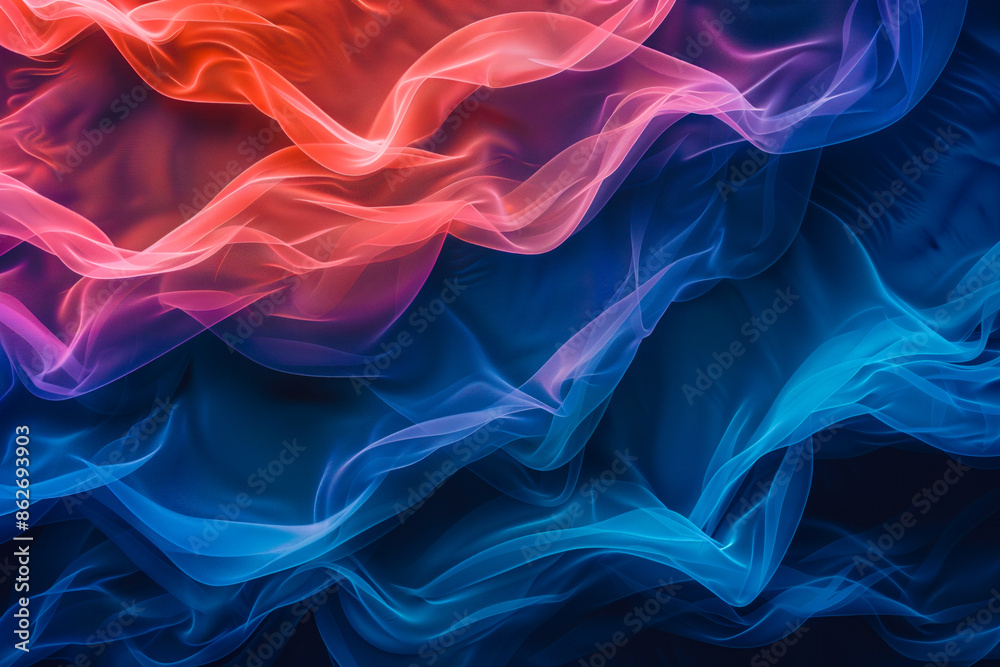 Obraz premium Vibrant layered abstract fabric