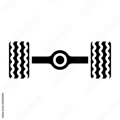 Axle glyph icon
