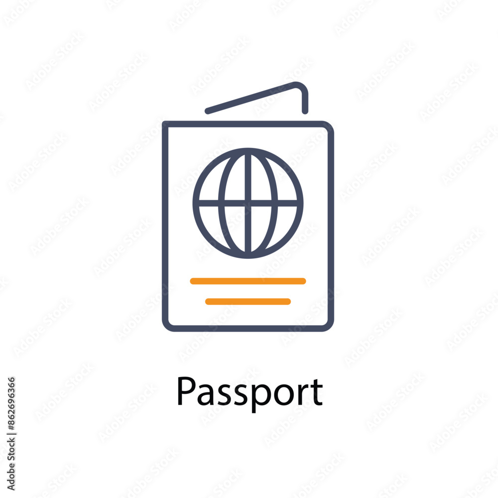 Passport vector icon Passport vector icon