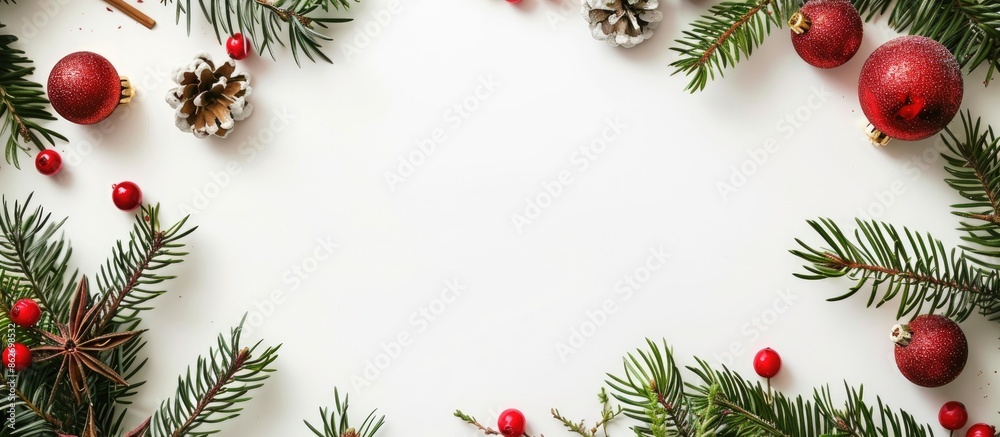 Christmas lettering on a white sheet of paper with copy space image. Christmas lettering on a white sheet of paper with copy space image.