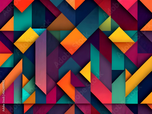 colorful abstract geometric background from the modern spectrum. Ai generated