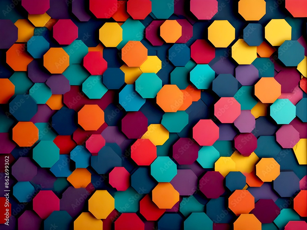 colorful abstract geometric background from the modern spectrum. Ai generated colorful abstract geometric background from the modern spectrum. Ai generated