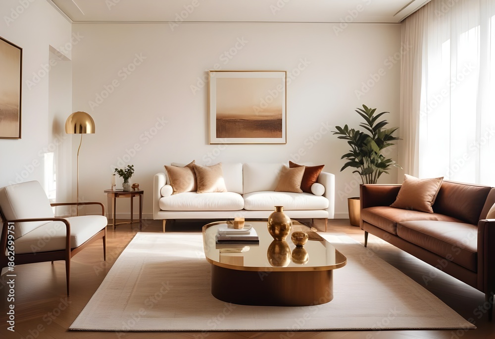Photo interior modern design room 3d illustration Photo interior modern design room 3d illustration