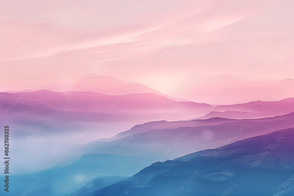 Serene Cloudscape During Sunset With Soft Pink Hues Serene Cloudscape During Sunset With Soft Pink Hues