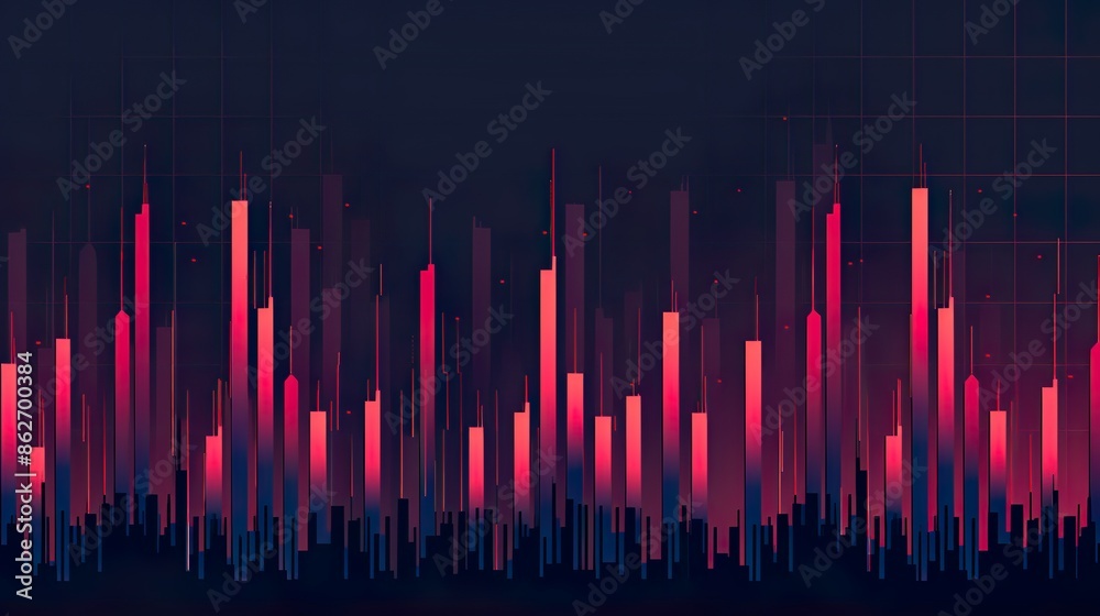 Neon Lights Digital Data Visualization Futuristic Graphs Blue Pink Analytics Background Neon Lights Digital Data Visualization Futuristic Graphs Blue Pink Analytics Background