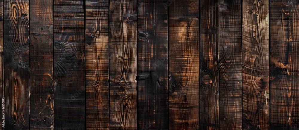 Textured wooden wall background with a natural pattern on a brown plank, ideal for use as a copy space image. Textured wooden wall background with a natural pattern on a brown plank, ideal for use as a copy space image.