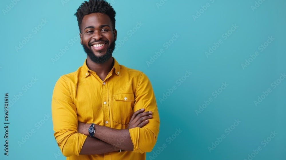 Obraz premium The man in yellow shirt