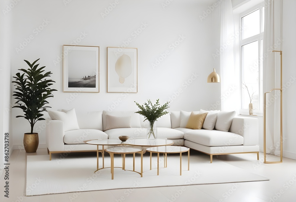 Photo interior modern design room 3d illustration Photo interior modern design room 3d illustration