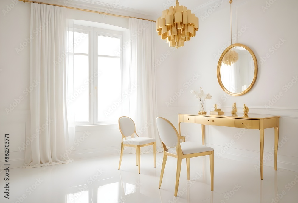 Fototapeta premium Photo interior modern design room 3d illustration