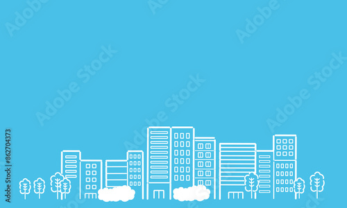 街並みのイラスト