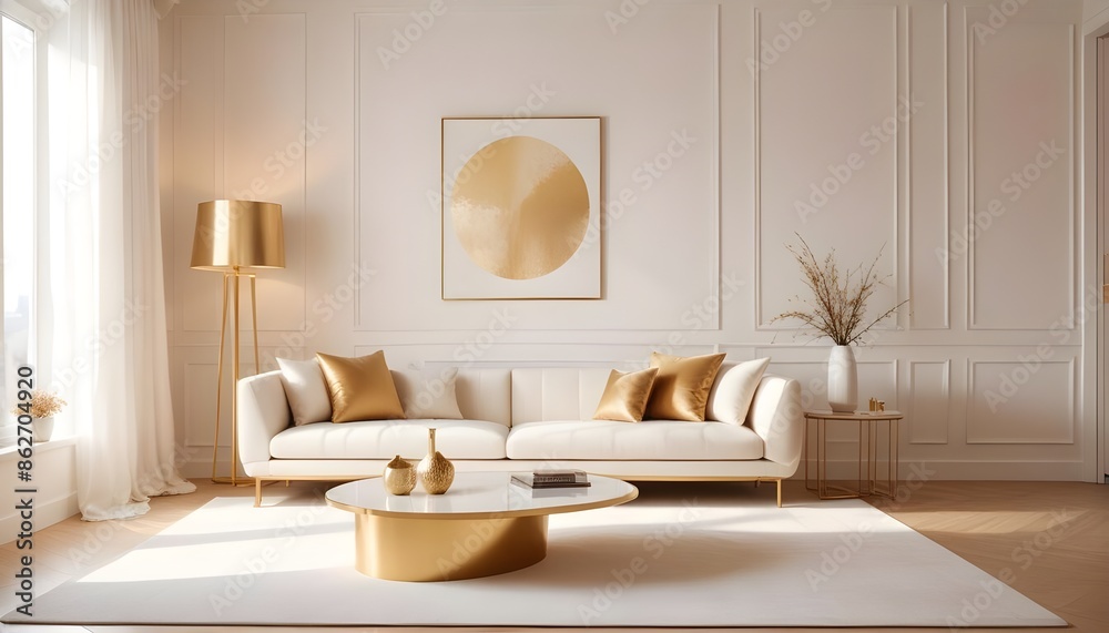 Photo interior modern design room 3d illustration Photo interior modern design room 3d illustration