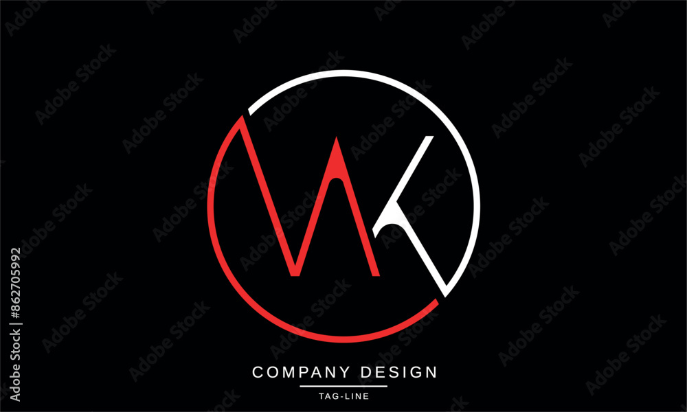 WK, KW Abstract Letters Logo Monogram Design Icon Font Vector
WK, KW Abstract Letters Logo Monogram Design Icon Font Vector