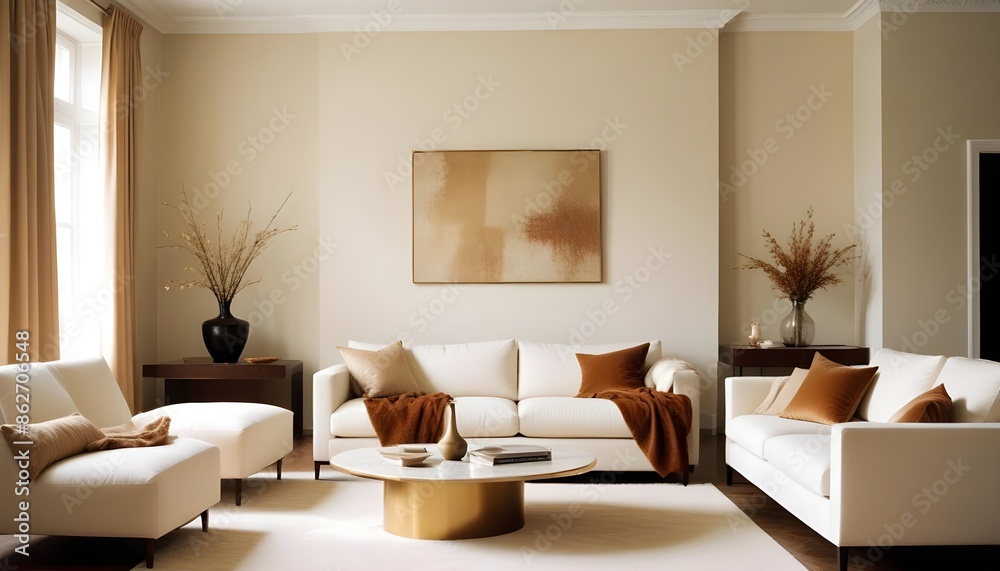 Fototapeta premium Photo interior modern design room 3d illustration