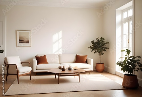 Photo interior modern design room 3d illustration