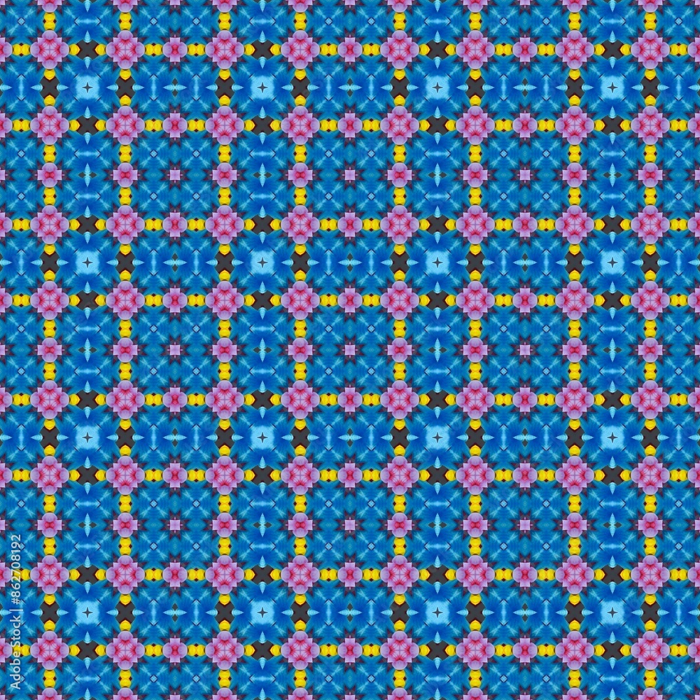 Vibrant Petals Pattern - Pattern Ten Vibrant Petals Pattern - Pattern Ten