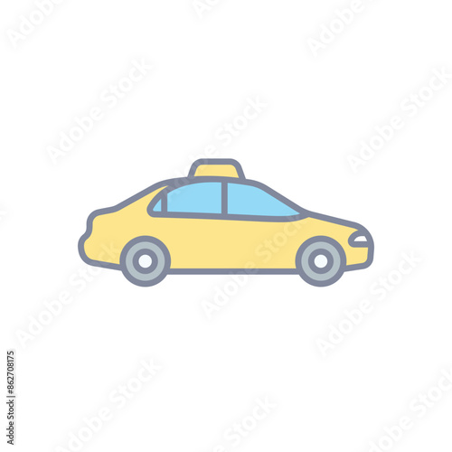 Taxi vector icon