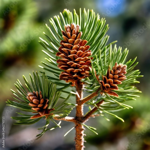  shortleaf pine a pine species with a reddish brown color and di photo