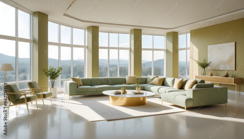 Photo interior modern design room 3d illustration Photo interior modern design room 3d illustration