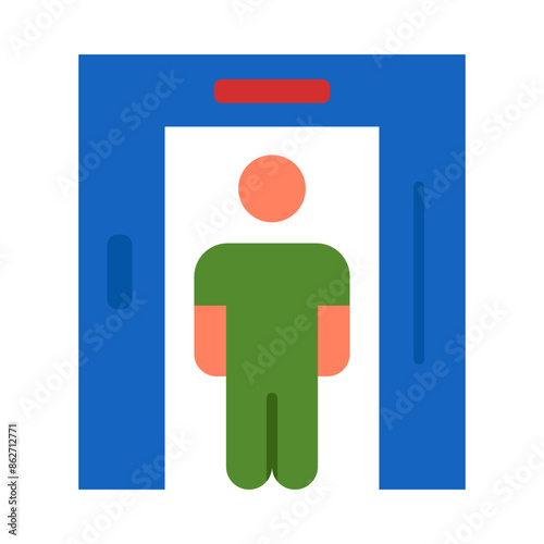 Airport Security glyph icon