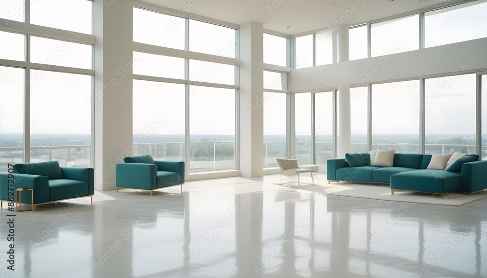 Photo interior modern design room 3d illustration Photo interior modern design room 3d illustration