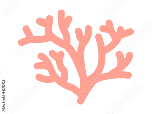 ピンクの珊瑚のイラスト素材