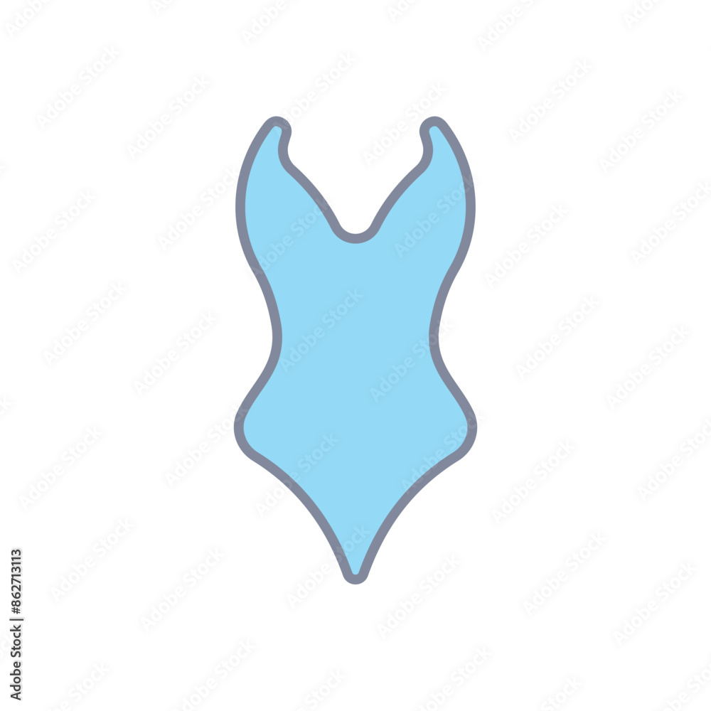 Obraz premium Swimsuit vector icon