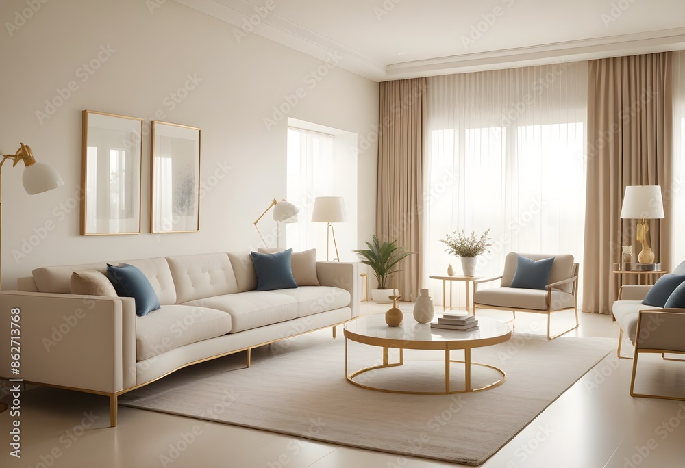 Photo interior modern design room 3d illustration Photo interior modern design room 3d illustration