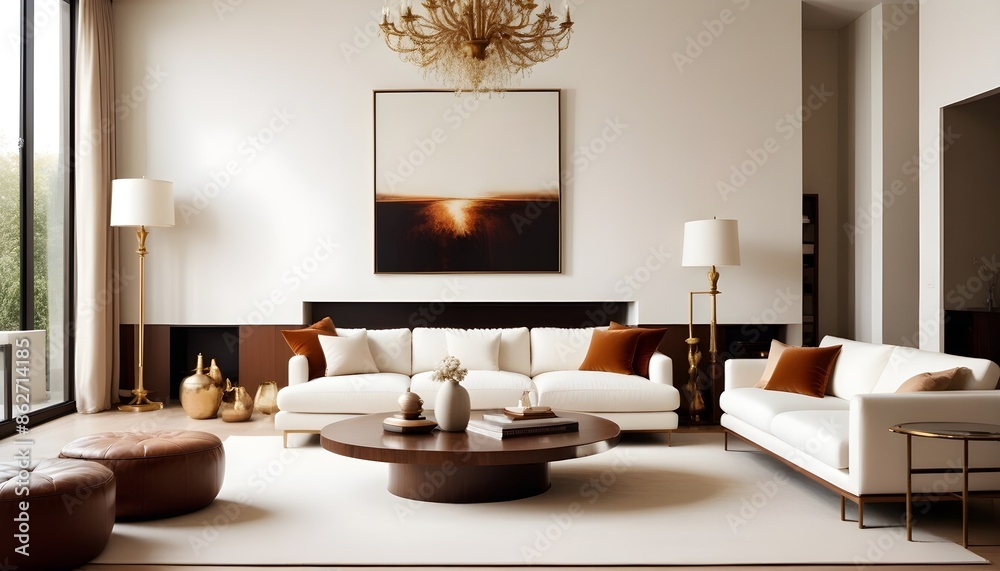 Photo interior modern design room 3d illustration Photo interior modern design room 3d illustration