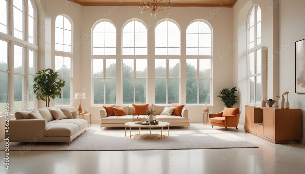 Photo interior modern design room 3d illustration Photo interior modern design room 3d illustration