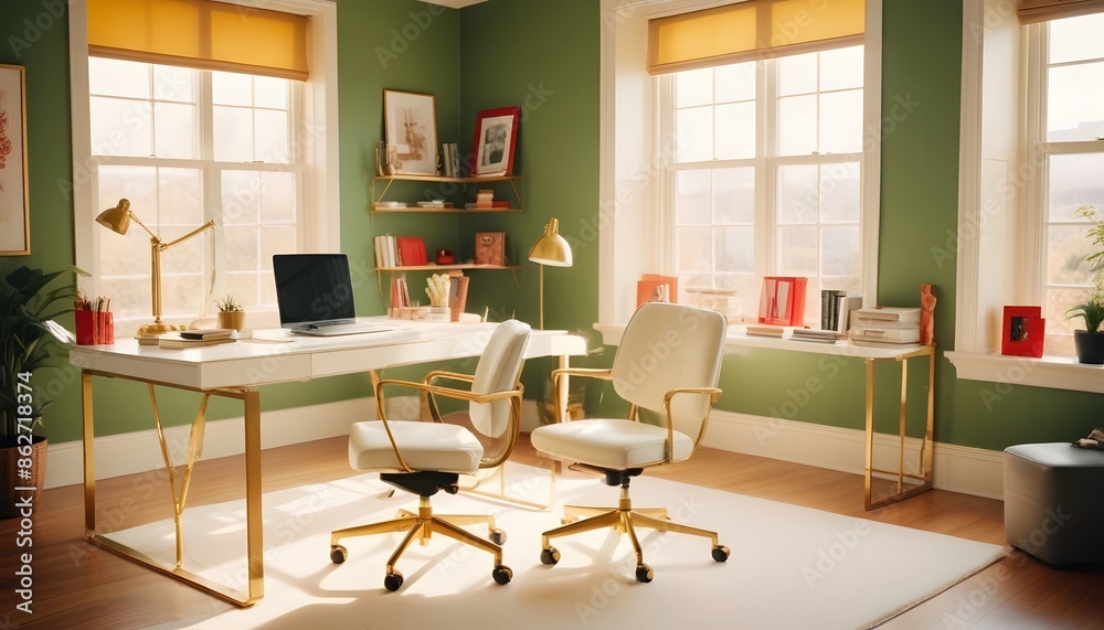 Fototapeta premium Photo interior modern design room 3d illustration